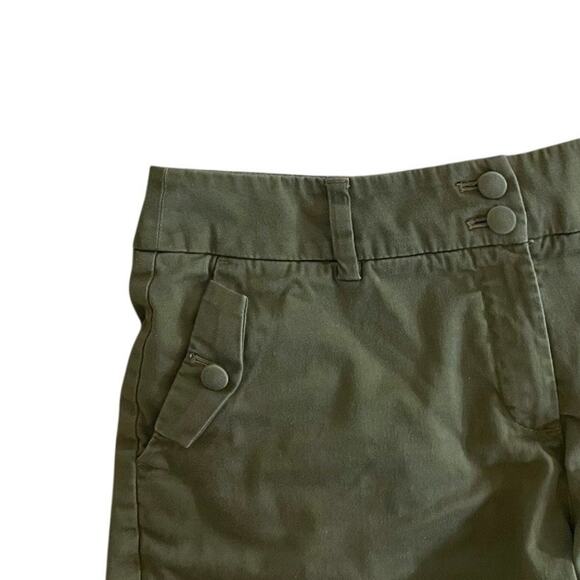 H&M Olive Green Mini Denim Shorts - Picture 5 of 7